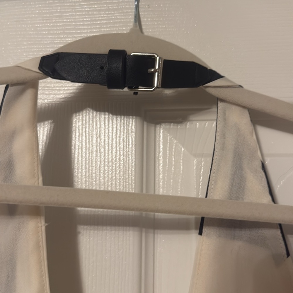 Zara Black and White Geometric Halter Dress - Picture 5 of 5